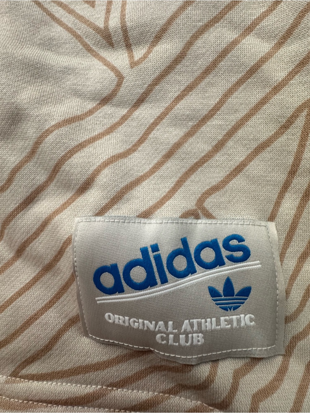 New adidas Men’s Beige Patterned Athletic Shorts medium - Picture 5 of 5